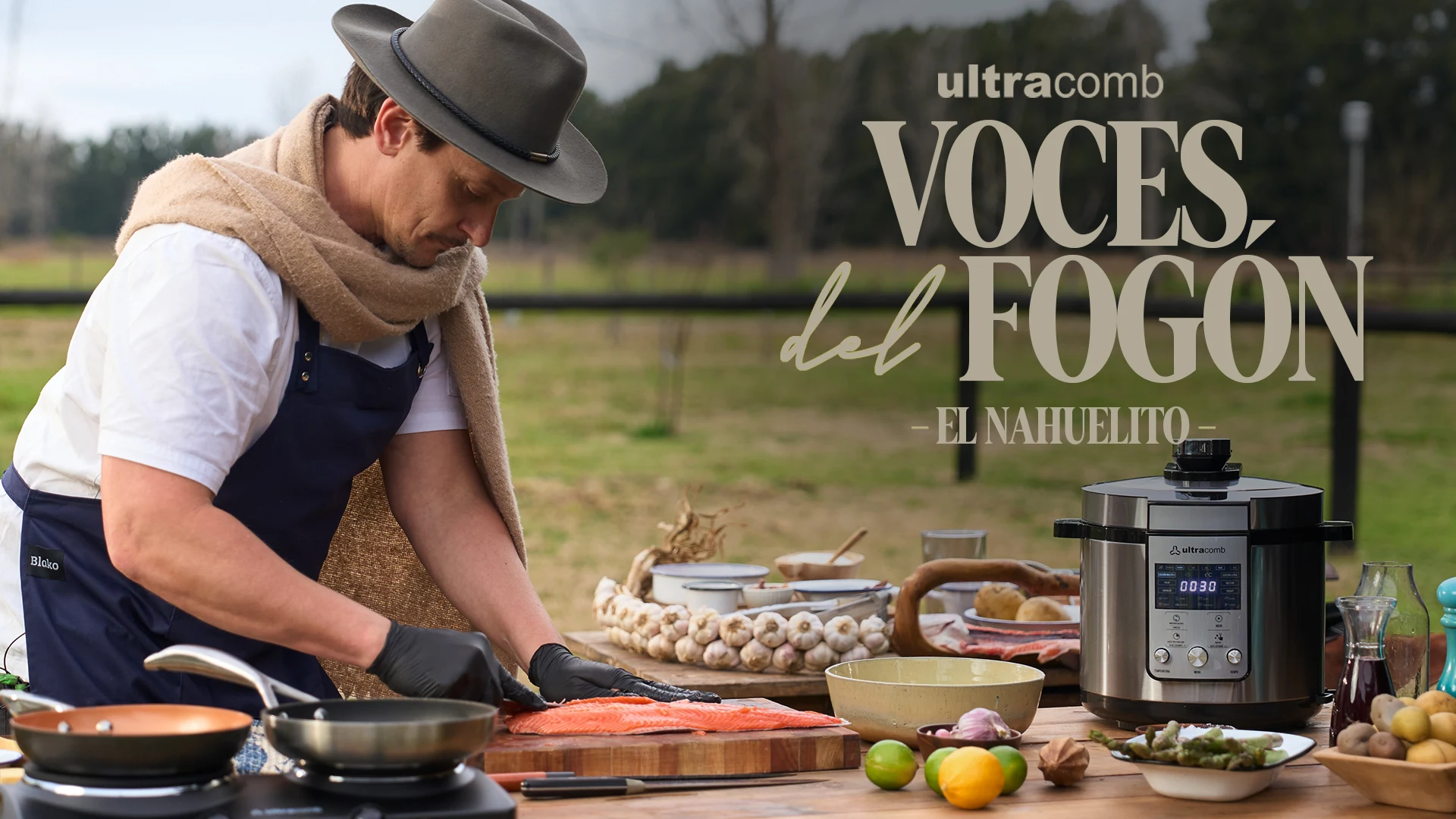 Voces del fogón, El Nahuelito: cocina al aire libre y una olla Ultracomb